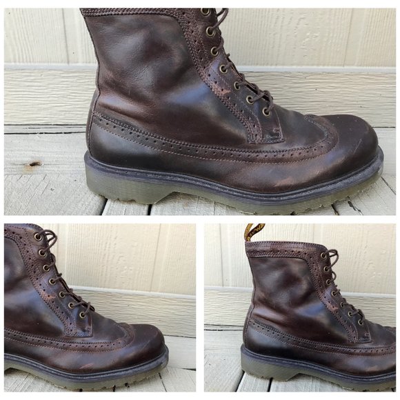 SOLD Dr. Martens Fitzroy Brogue Leather 7 Eye Boot - Picture 3 of 16